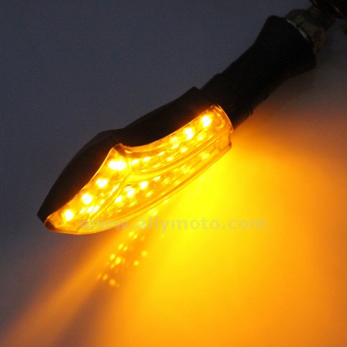 29 12V 21Led Turn Signal Yellow Light Lamp@3